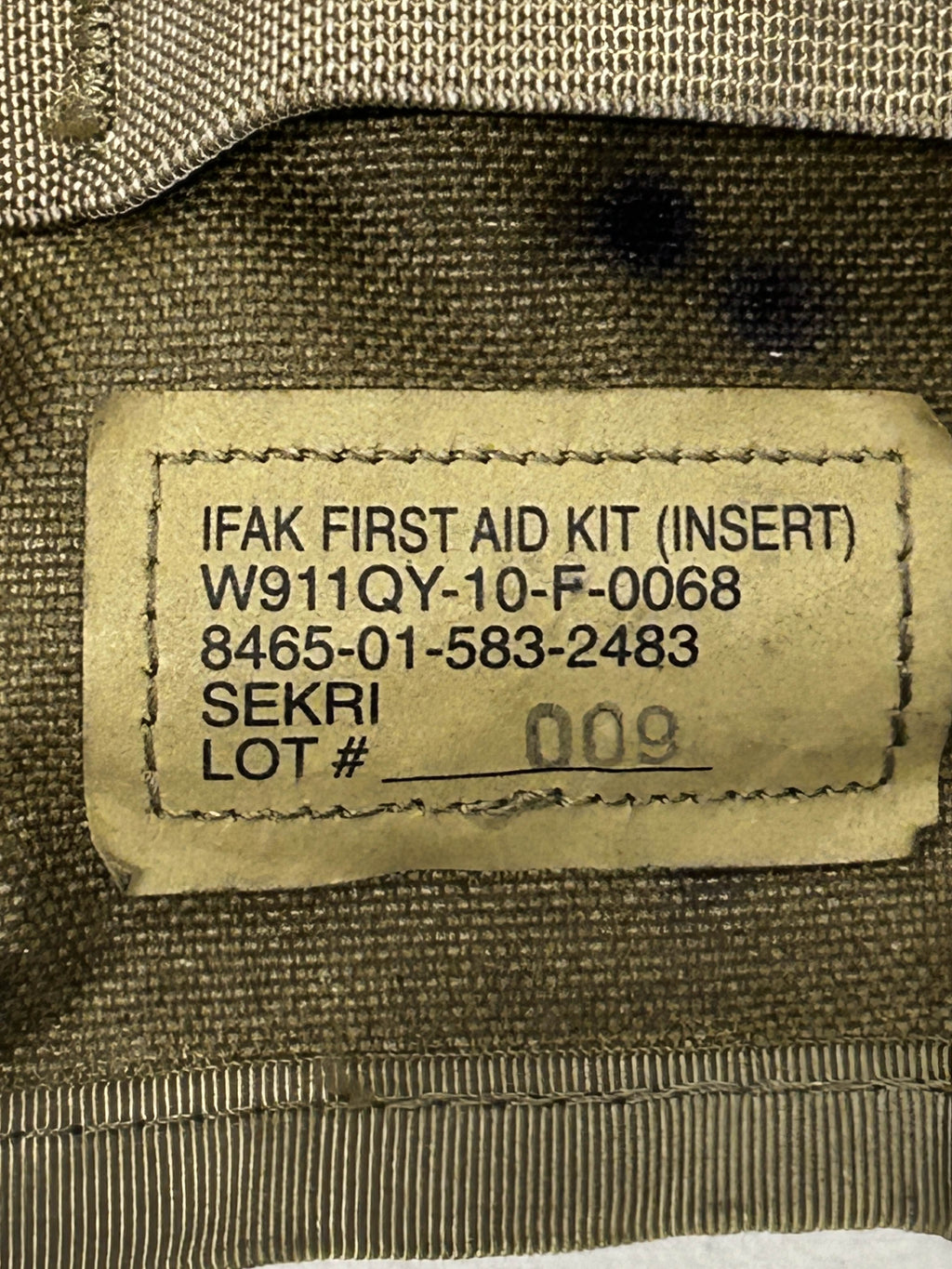 Individual First Aid Kit Insert (Coyote Brown)