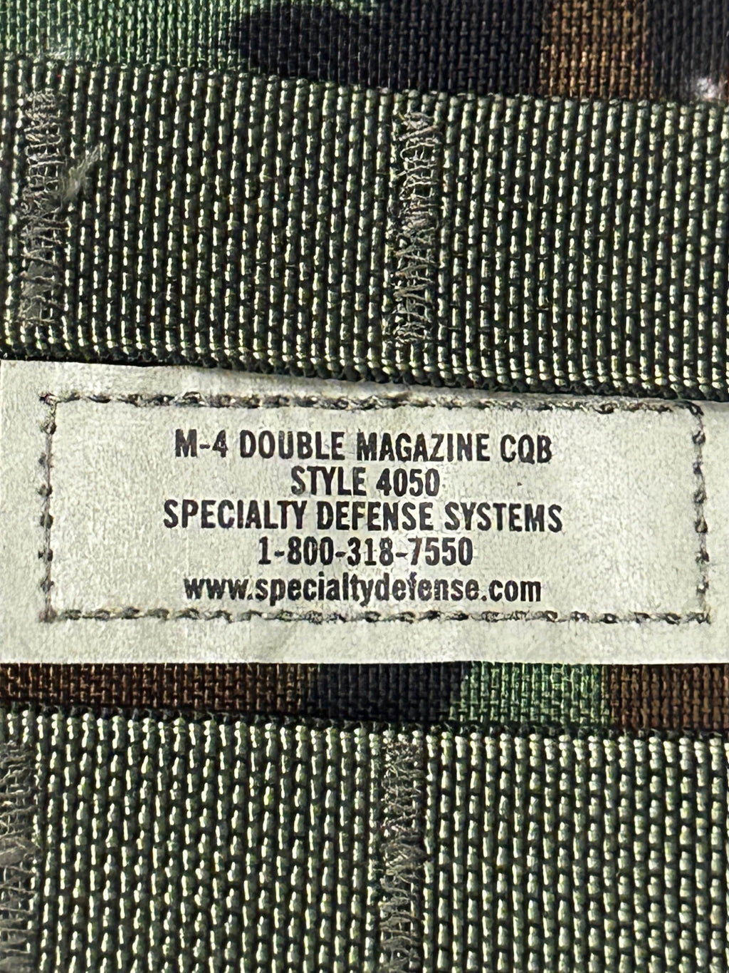 Specialty Defense Systems RACK Double Magazine Pouch (M81 Woodland)