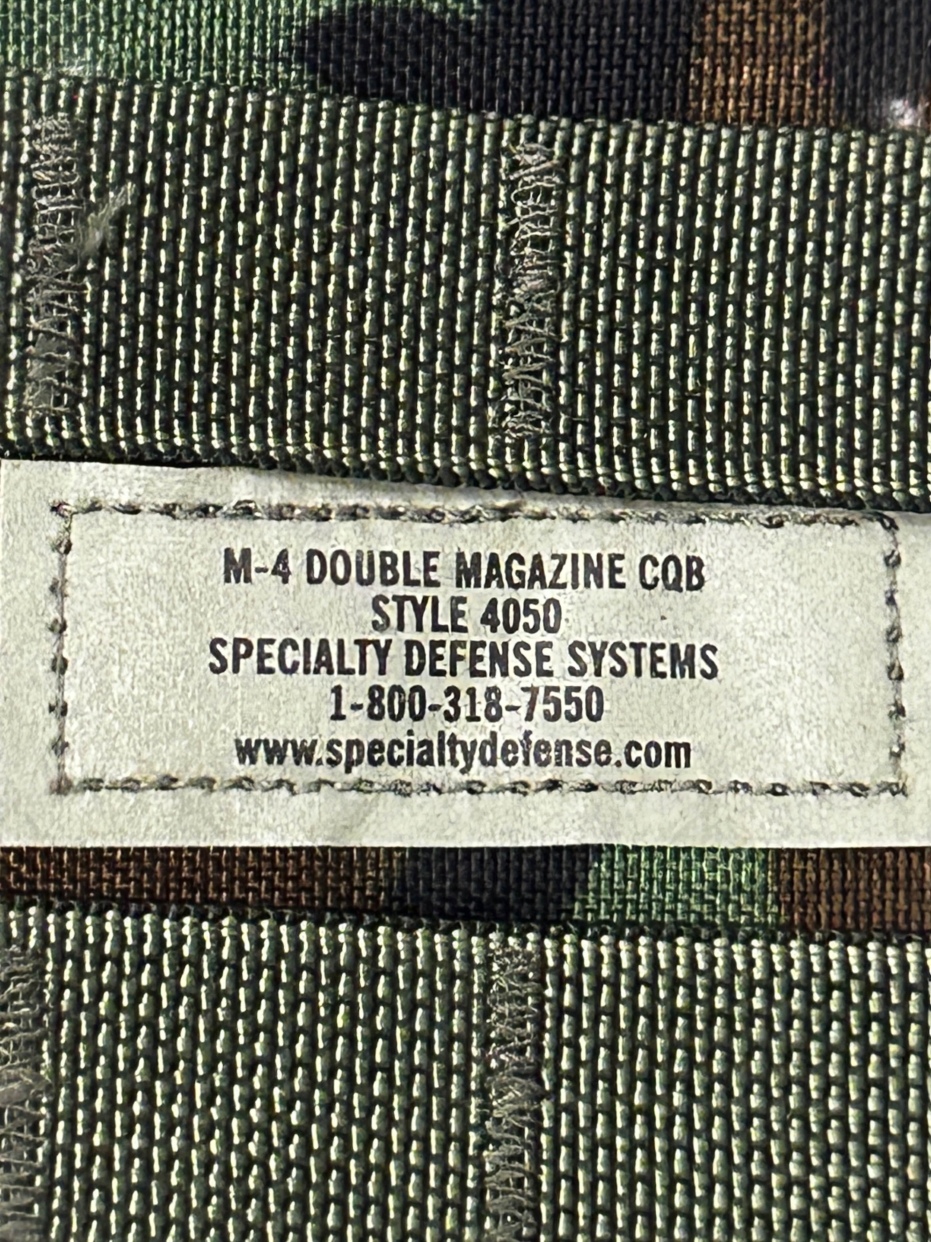 Specialty Defense Systems RACK Double Magazine Pouch (M81 Woodland)